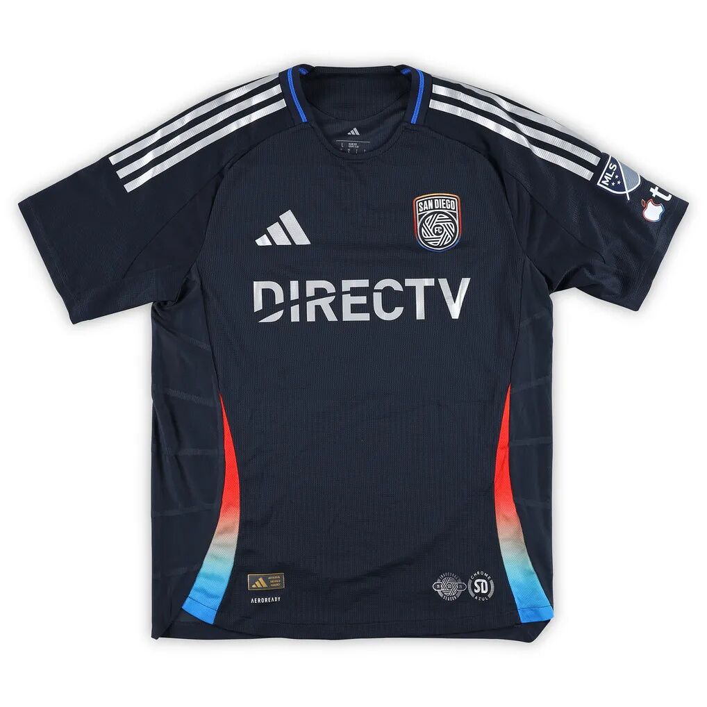 Christopher McVey San Diego FC Autographed Fashion7 Authentic Match-Used #97 Navy Jersey from the 2025 MLS Season - Size L