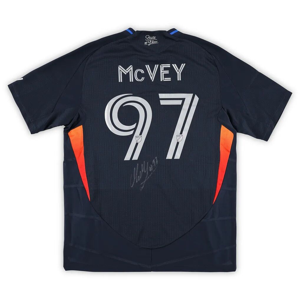 Christopher McVey San Diego FC Autographed Fashion7 Authentic Match-Used #97 Navy Jersey from the 2025 MLS Season - Size L