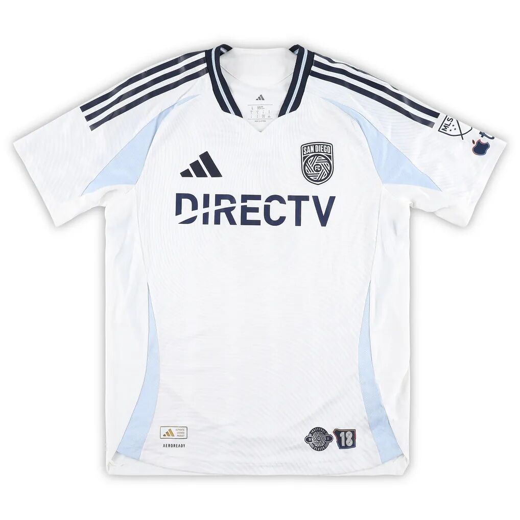 Christopher McVey San Diego FC Autographed Fashion7 Authentic Match-Used #97 White Jersey from the 2025 MLS Season - Size L