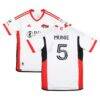 Daniel Munie San Jose Earthquakes Autographed Fashion7 Authentic Match-Used #5 White Jersey from the 2025 MLS Season - - Front View