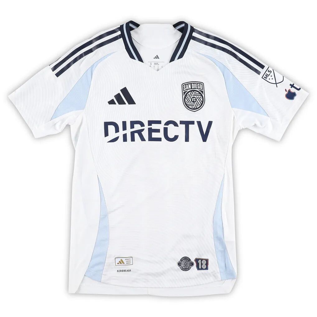 Emmanuel Boateng San Diego FC Autographed Fashion7 Authentic Match-Used #24 White Jersey from the 2025 MLS Season - Size S