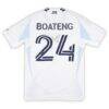 Emmanuel Boateng San Diego FC Autographed Fashion7 Authentic Match-Used #24 White Jersey from the 2025 MLS Season - - Side View