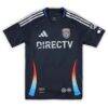 Emmanuel Boateng San Diego FC Autographed Fashion7 Authentic Match-Used #24 Navy Jersey from the 2025 MLS Season - - Detail View