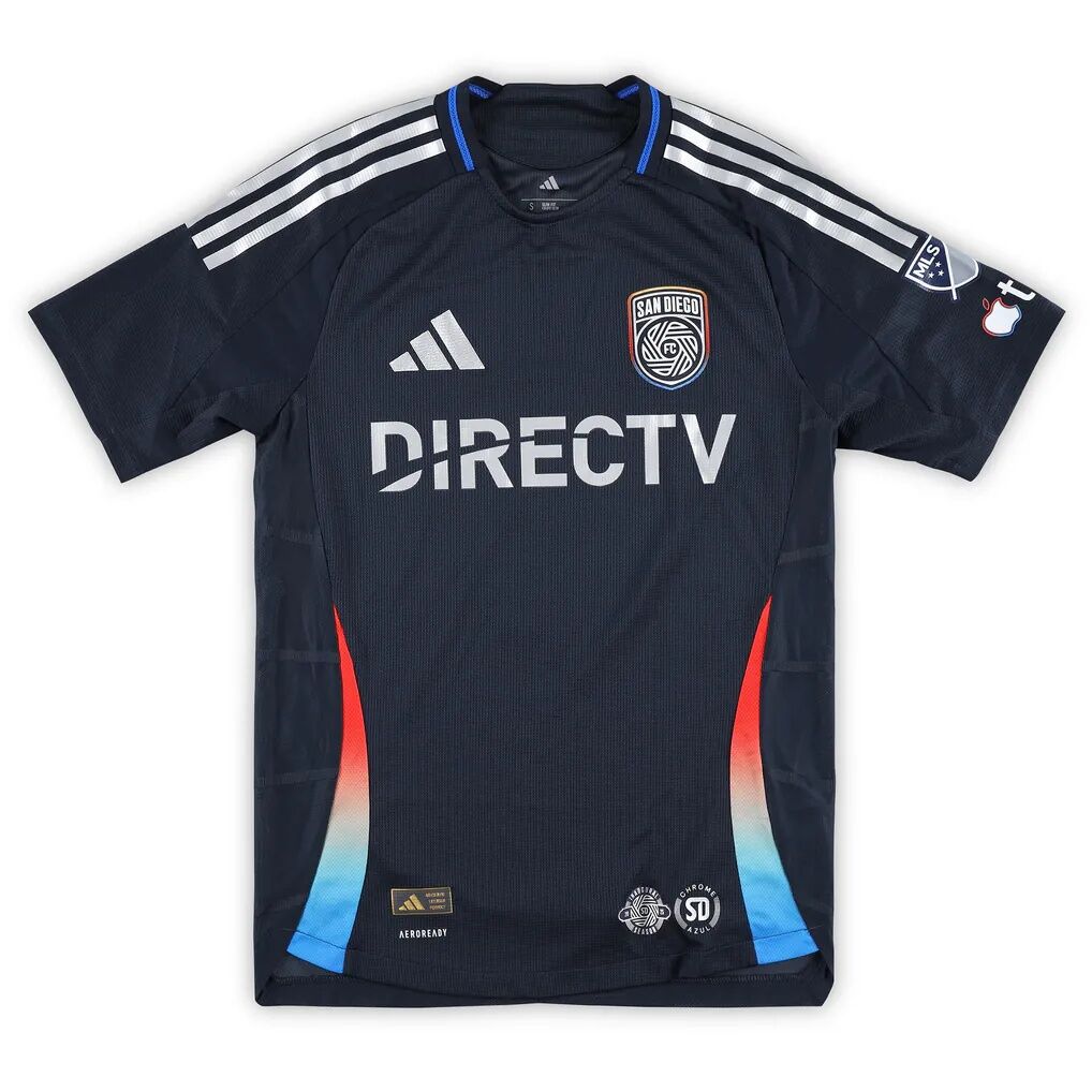 Emmanuel Boateng San Diego FC Autographed Fashion7 Authentic Match-Used #24 Navy Jersey from the 2025 MLS Season - Size S