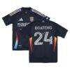 Emmanuel Boateng San Diego FC Autographed Fashion7 Authentic Match-Used #24 Navy Jersey from the 2025 MLS Season - - Front View