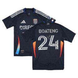 Emmanuel Boateng San Diego FC Autographed Fashion7 Authentic Match-Used #24 Navy Jersey from the 2025 MLS Season - - Front View