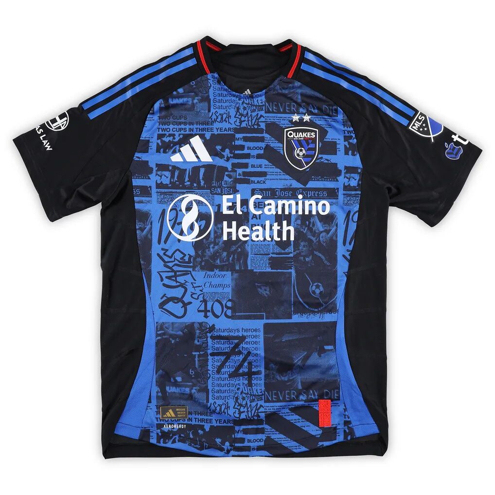 Ian Harkes San Jose Earthquakes Autographed Fashion7 Authentic Match-Used #6 Black Jersey from the 2025 MLS Season - Size M