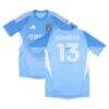 Pablo Sisniega San Diego FC Autographed Fashion7 Authentic Match-Used #13 Blue Jersey from the 2025 MLS Season - - Front View