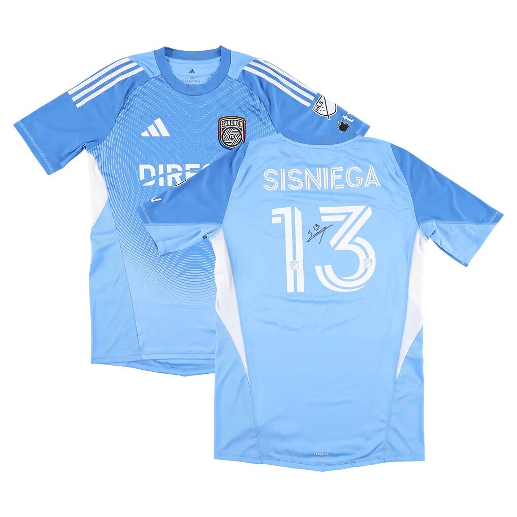 Pablo Sisniega San Diego FC Autographed Fashion7 Authentic Match-Used #13 Blue Jersey from the 2025 MLS Season - Size L
