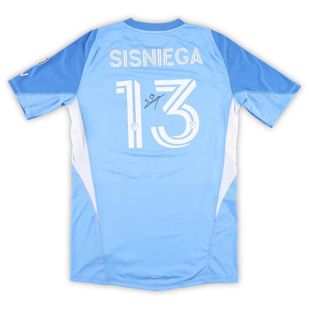 Pablo Sisniega San Diego FC Autographed Fashion7 Authentic Match-Used #13 Blue Jersey from the 2025 MLS Season - Size L