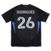 Rodrigues San Jose Earthquakes Autographed Fashion7 Authentic Match-Used #26 Black Jersey from the 2025 MLS Season - - Side View