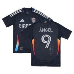 Tomás Ángel San Diego FC Autographed Fashion7 Authentic Match-Used #9 Navy Jersey from the 2025 MLS Season - - Front View