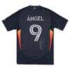 Tomás Ángel San Diego FC Autographed Fashion7 Authentic Match-Used #9 Navy Jersey from the 2025 MLS Season - - Side View
