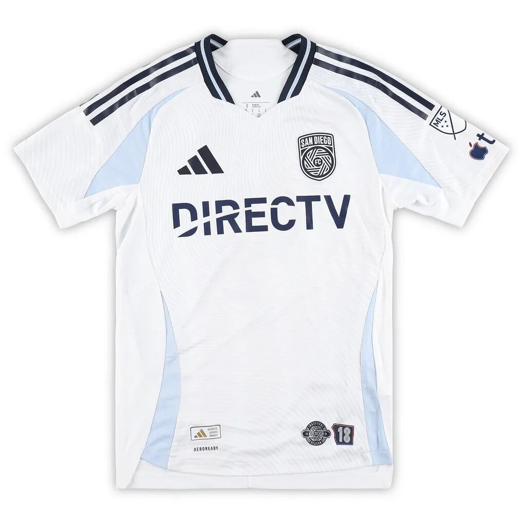 Tomás Ángel San Diego FC Autographed Fashion7 Authentic Match-Used #9 White Jersey from the 2025 MLS Season - Size S