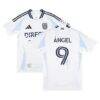 Tomás Ángel San Diego FC Autographed Fashion7 Authentic Match-Used #9 White Jersey from the 2025 MLS Season - - Front View