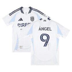 Tomás Ángel San Diego FC Autographed Fashion7 Authentic Match-Used #9 White Jersey from the 2025 MLS Season - - Front View