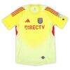 CJ Dos Santos San Diego FC Autographed Fashion7 Authentic Match-Used #1 Yellow Jersey from the 2025 MLS Season - - Detail View