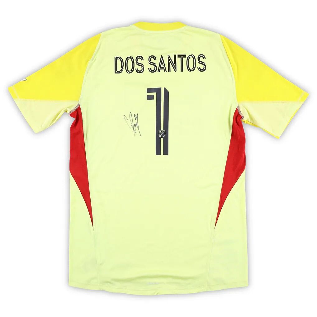 CJ Dos Santos San Diego FC Autographed Fashion7 Authentic Match-Used #1 Yellow Jersey from the 2025 MLS Season - Size XL
