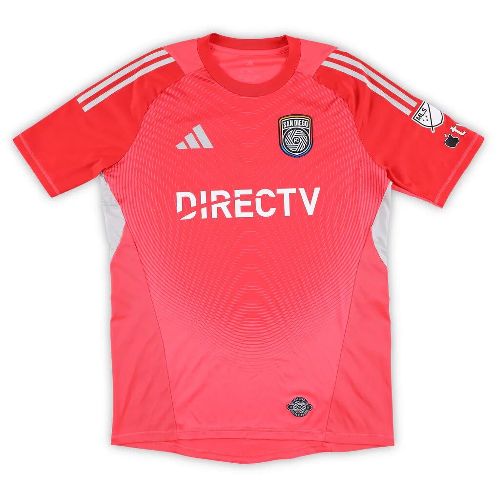 CJ Dos Santos San Diego FC Autographed Fashion7 Authentic Match-Used #1 Red Jersey from the 2025 MLS Season - Size XL