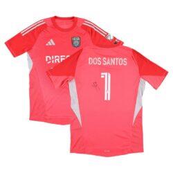CJ Dos Santos San Diego FC Autographed Fashion7 Authentic Match-Used #1 Red Jersey from the 2025 MLS Season - Size XL