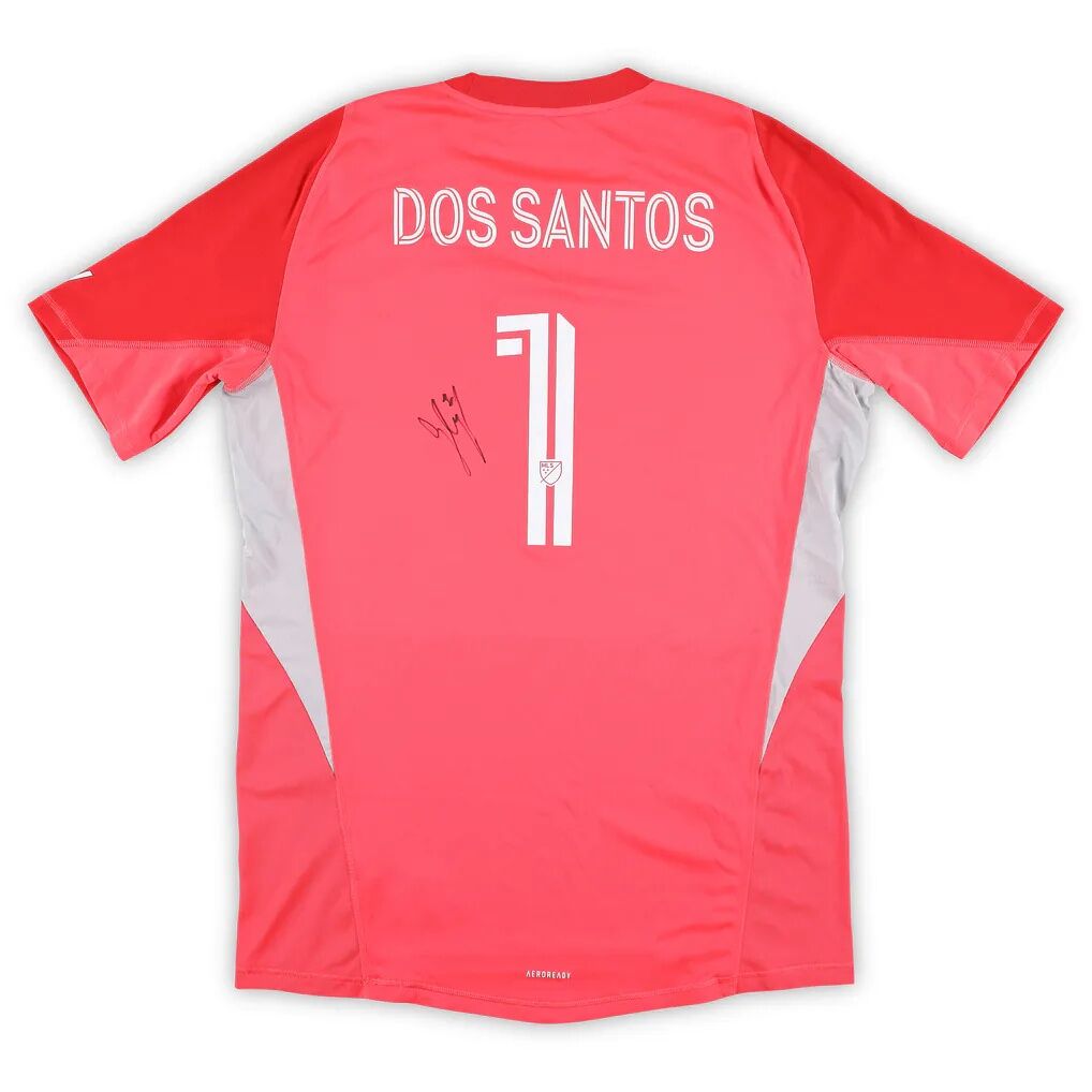 CJ Dos Santos San Diego FC Autographed Fashion7 Authentic Match-Used #1 Red Jersey from the 2025 MLS Season - Size XL