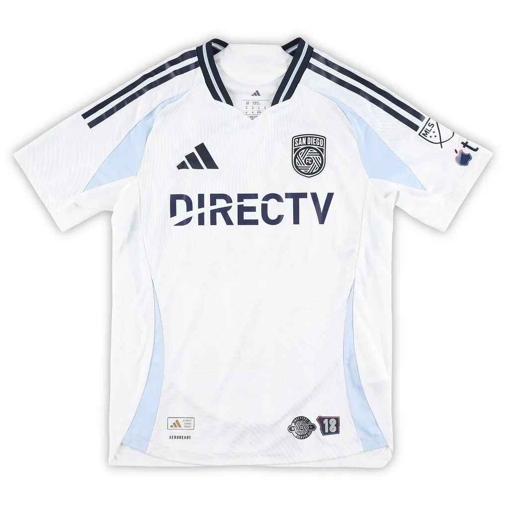 Alejandro Alvarado Jr. San Diego FC Autographed Fashion7 Authentic Match-Used #70 White Jersey from the 2025 MLS Season - Size M