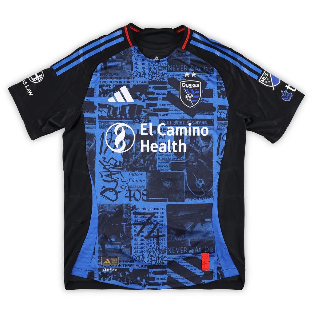 Ronaldo Vieira San Jose Earthquakes Autographed Fashion7 Authentic Match-Used #37 Black Jersey from the 2025 MLS Season - Size M
