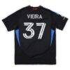 Ronaldo Vieira San Jose Earthquakes Autographed Fashion7 Authentic Match-Used #37 Black Jersey from the 2025 MLS Season - - Side View