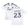 Aiden Harangi San Diego FC Autographed Fashion7 Authentic Match-Used #23 White Jersey from the 2025 MLS Season - - Front View