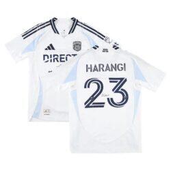 Aiden Harangi San Diego FC Autographed Fashion7 Authentic Match-Used #23 White Jersey from the 2025 MLS Season - - Front View