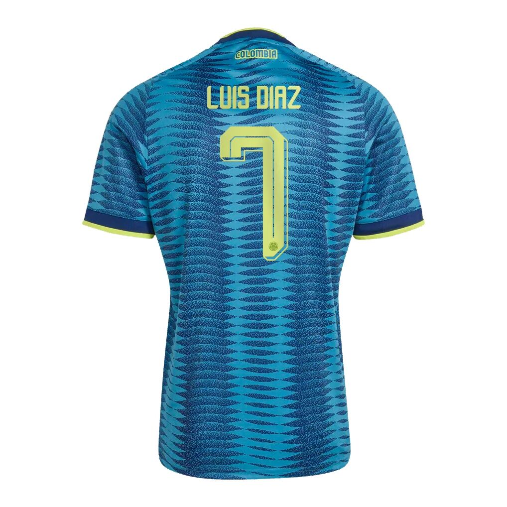 Luis Diaz Colombia National Team adidas 2026 Away Replica Jersey - Turquoise