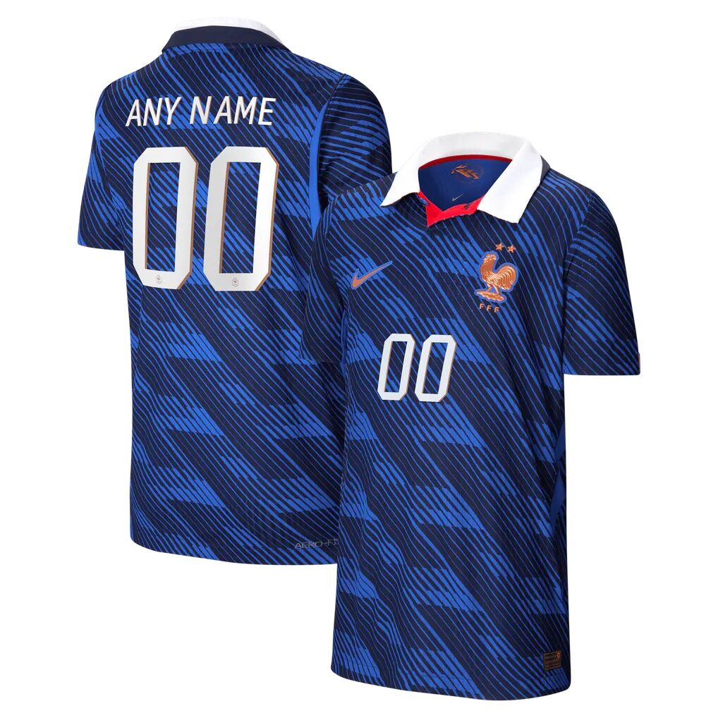 France National Team Nike Youth 2026 Home Match Authentic Custom Jersey