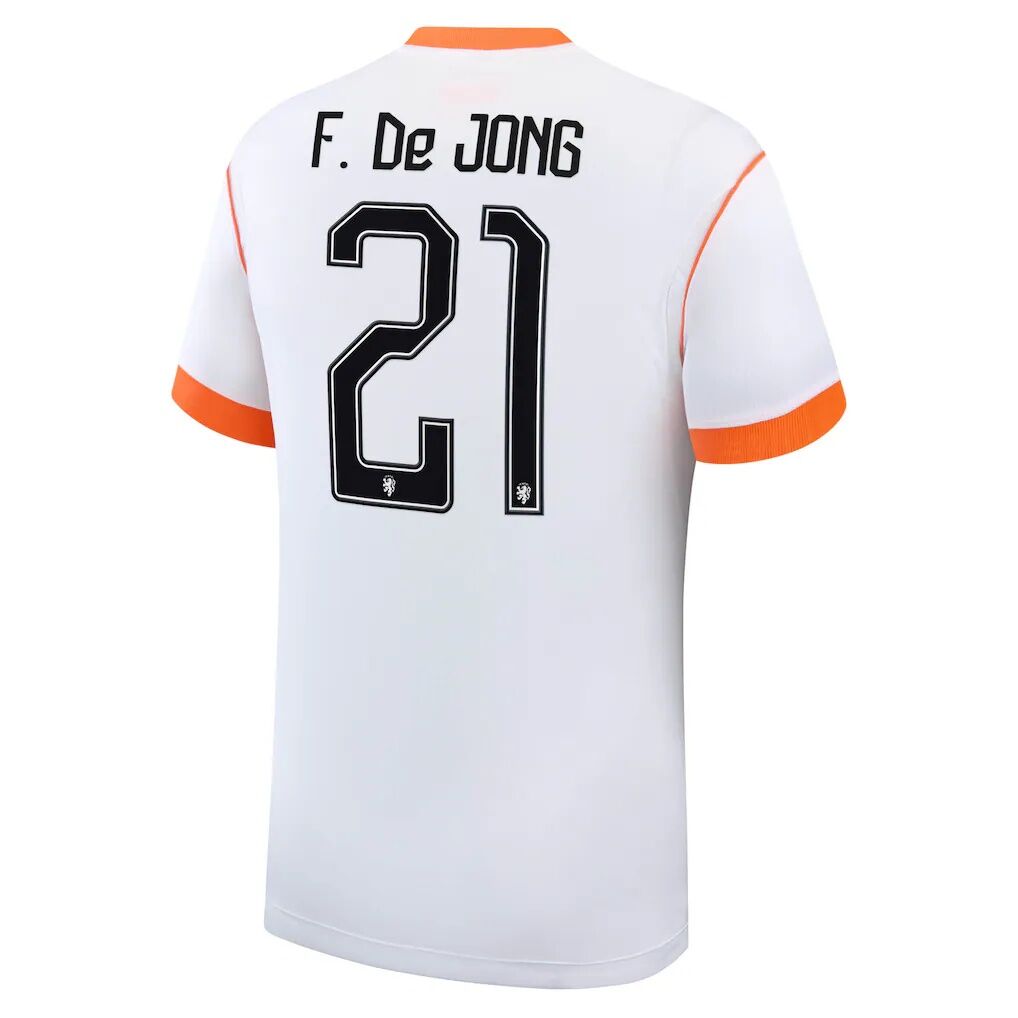 Frenkie de Jong Netherlands National Team Nike 2026 Away Stadium Replica Jersey
