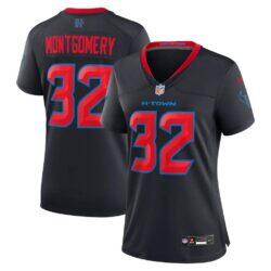 David Montgomery Houston Texans Nike Women's Alternate Game Jersey - Navy - Front View