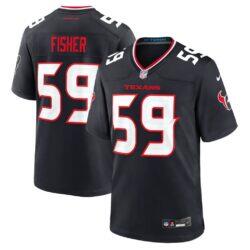 Aiden Fisher Houston Texans Nike Game Player Jersey - Navy - Front View