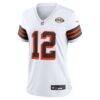 Denzel Boston Cleveland Browns Nike Women's Alternate Game Jersey - White - Alt1