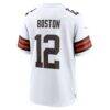 Denzel Boston Cleveland Browns Nike Game Jersey - White - Alt2