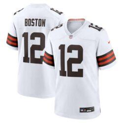 Denzel Boston Cleveland Browns Nike Game Jersey - White - Front View