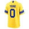 Byron Young Los Angeles Rams Nike Alternate Classic Sol Game Jersey - Gold - Alt2