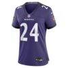 Malaki Starks Baltimore Ravens Nike Women's Team Game Jersey - Purple - Side View