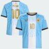 Lionel Messi Argentina National Team adidas Youth AFA x Messi Replica Jersey - - Front View