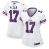 Josh Allen Buffalo Bills Nike Women's White Game Jersey - White - Front View