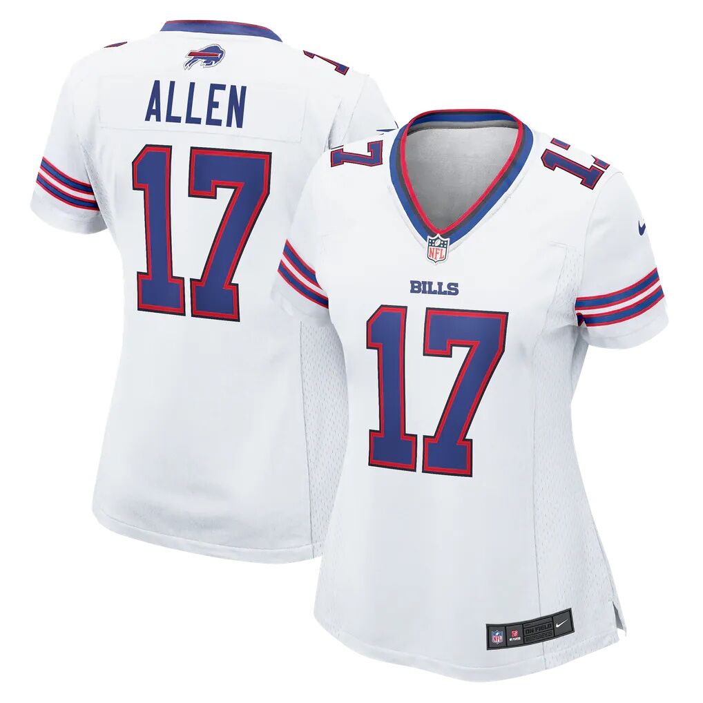 Josh Allen Buffalo Bills Nike Women's White Game Jersey