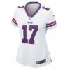 Josh Allen Buffalo Bills Nike Women's White Game Jersey - White - Side View