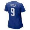 Isaiah Likely New York Giants Nike Women's Team Game Jersey - - Alt2