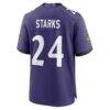 Malaki Starks Baltimore Ravens Nike Team Game Jersey - Purple - Detail View