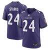 Malaki Starks Baltimore Ravens Nike Team Game Jersey - Purple - Front View