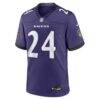 Malaki Starks Baltimore Ravens Nike Team Game Jersey - Purple - Side View