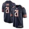 Cam Lewis Chicago Bears Nike Game Player Jersey - Navy - Front View
