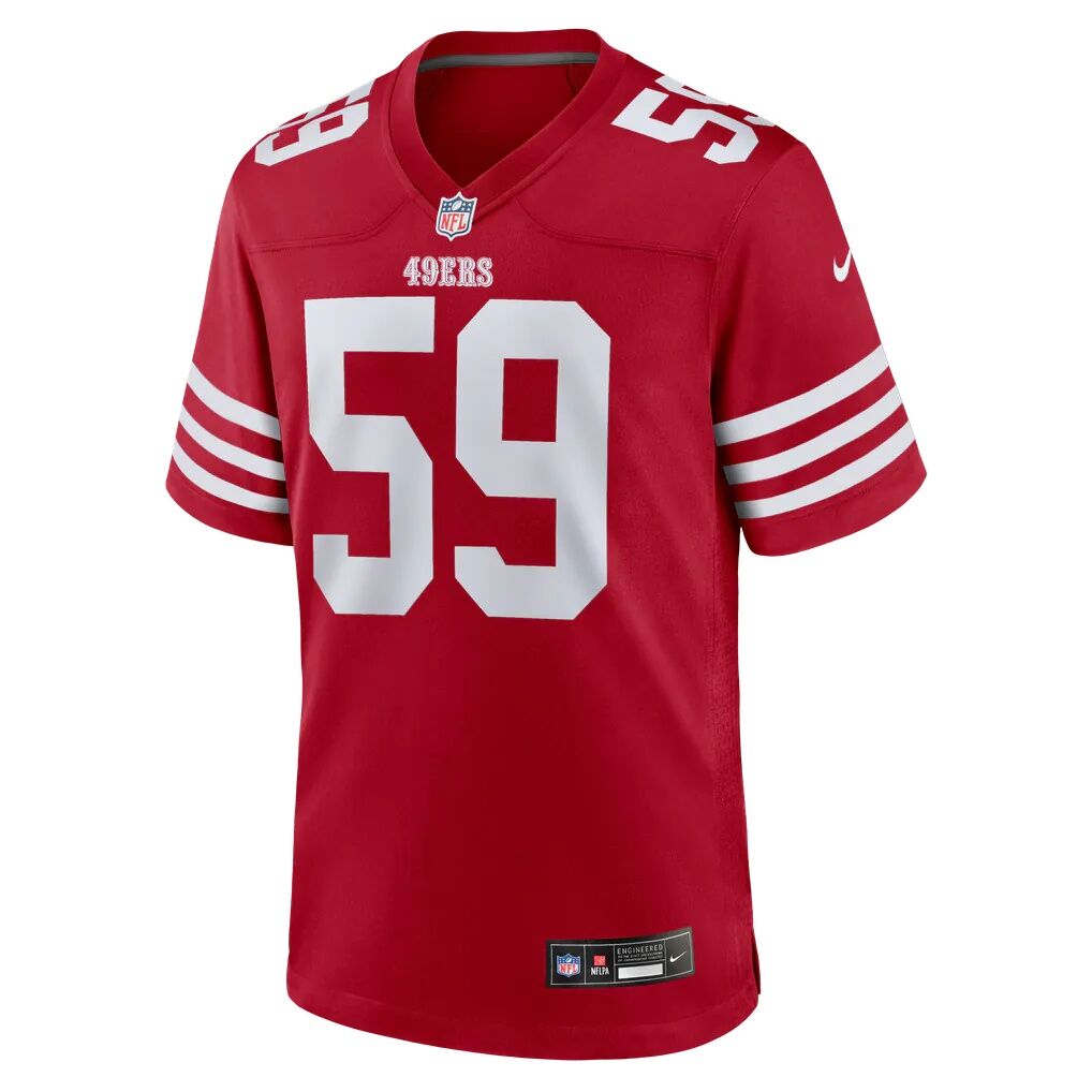 Mikail Kamara San Francisco 49ers Nike Game Player Jersey - Scarlet